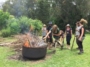 Making biochar with bamboo waste materials