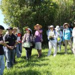 James Creagh explaining his orchard systems at Tutti Fruitti farm, Barkers Vale
